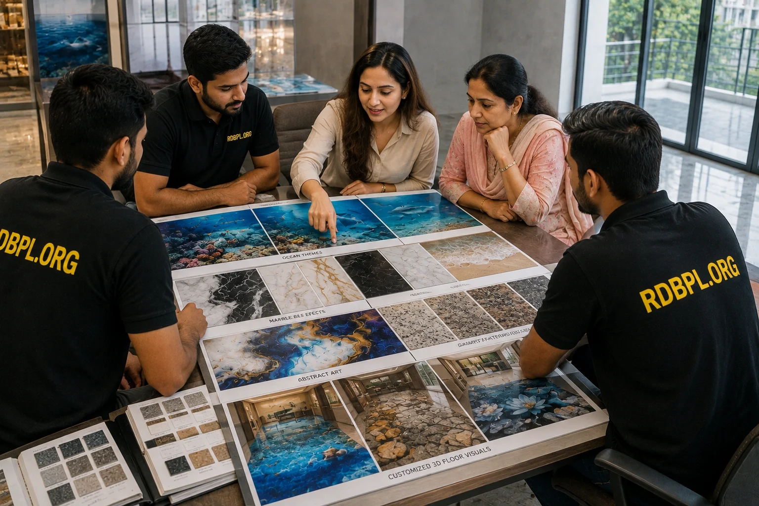 3D floor design selection