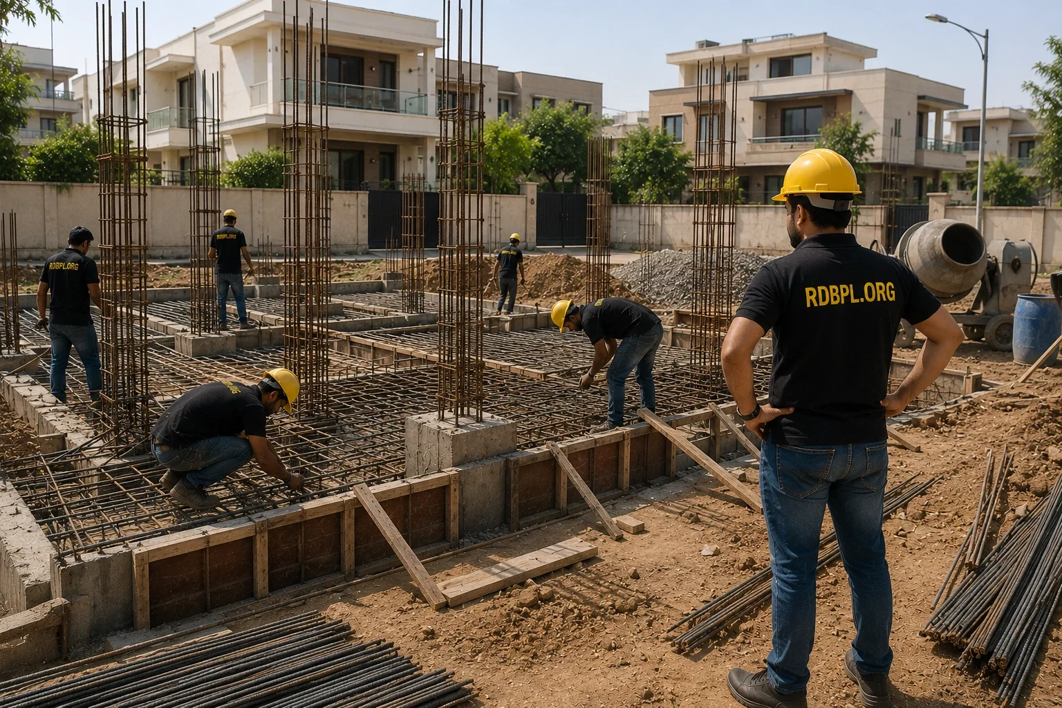 RCC structural work in Lucknow