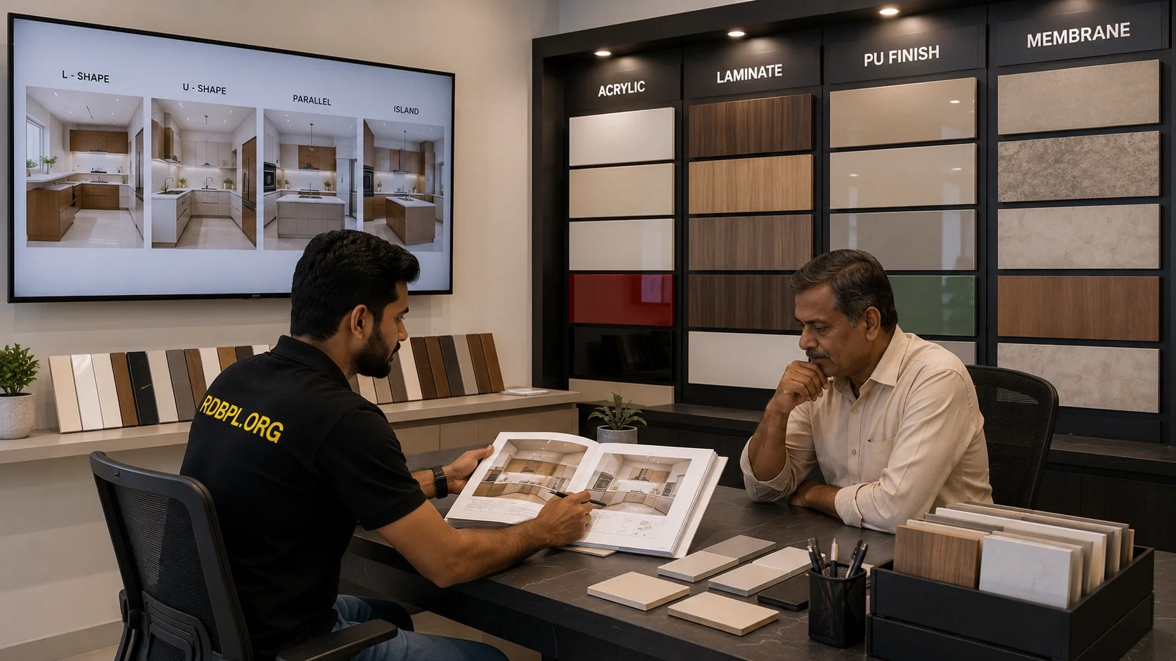Modular kitchen design selection