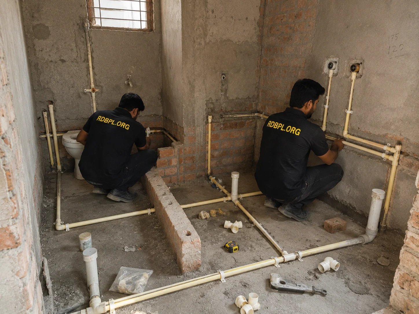 Pipeline installation plumbing work in Lucknow