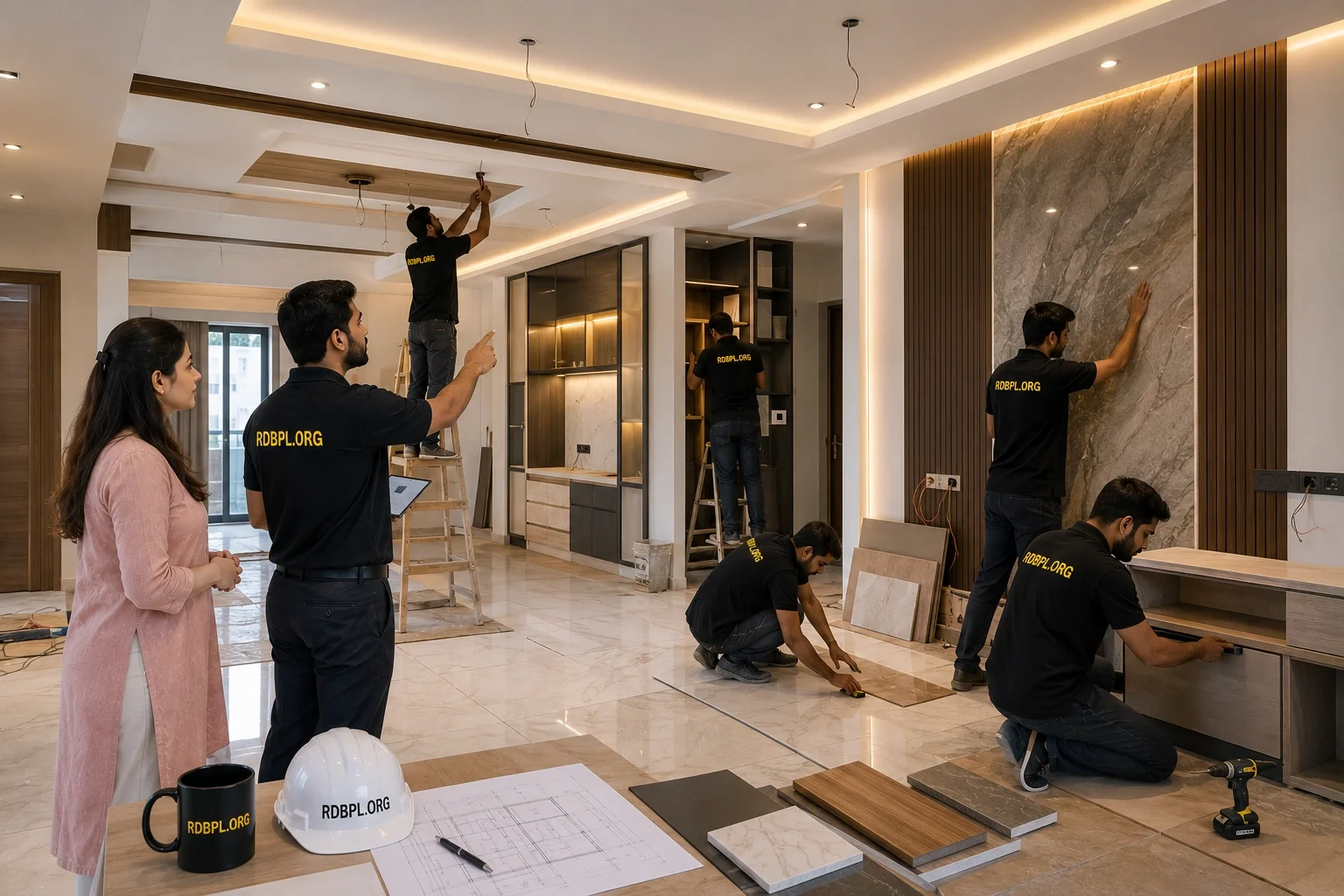 Interior execution work in Lucknow