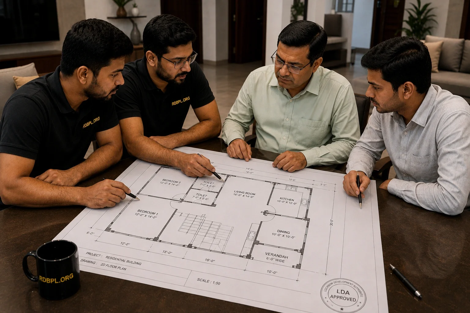 Final 2D floor plan blueprint delivery