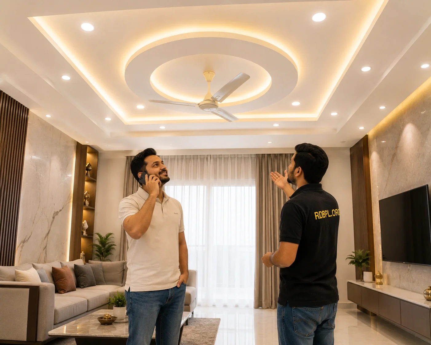 POP ceiling finishing work