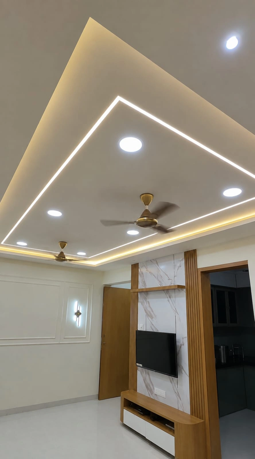 Designer layered false ceiling in Lucknow