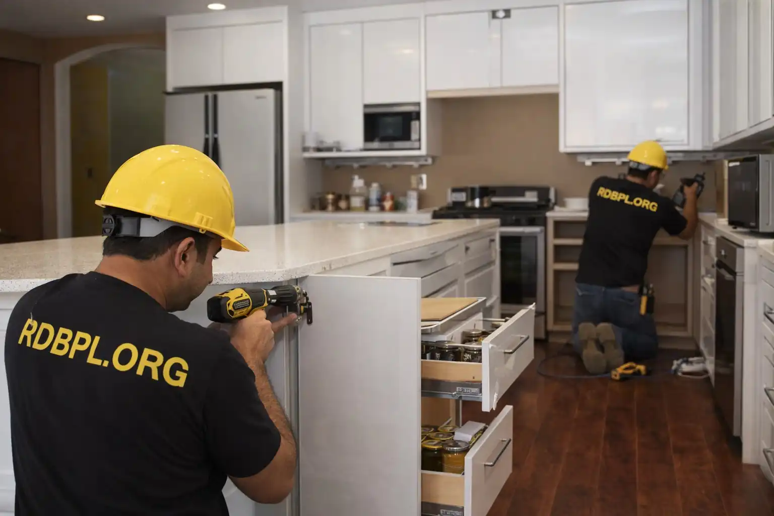 Modular kitchen carpenter service in Lucknow with custom cabinets and storage