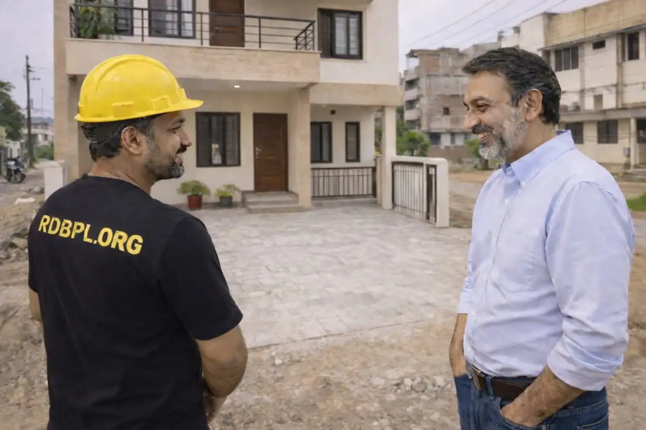 House construction finishing work