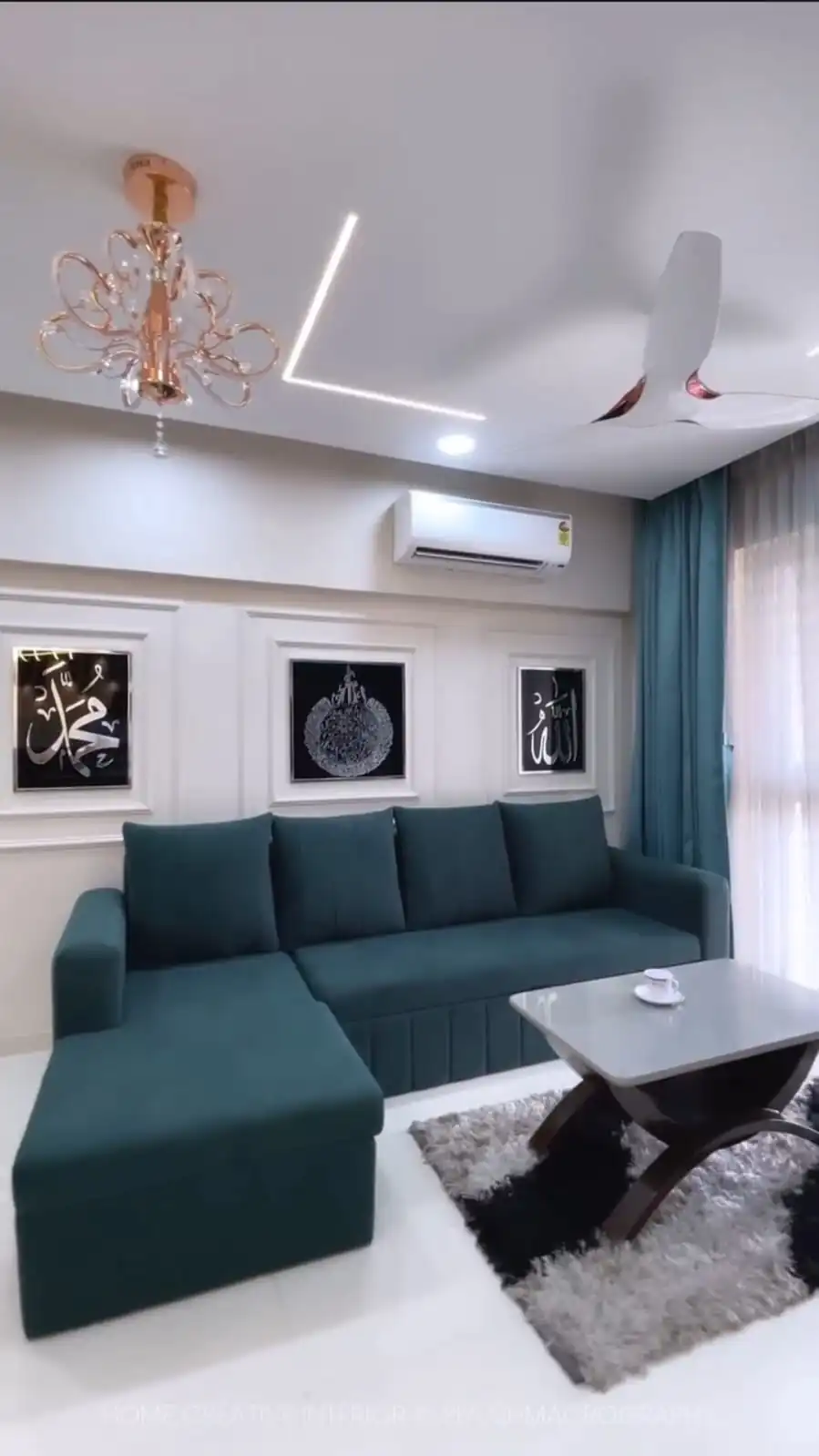 Modern TV unit interior design in Gomti Nagar Lucknow by RDBPL