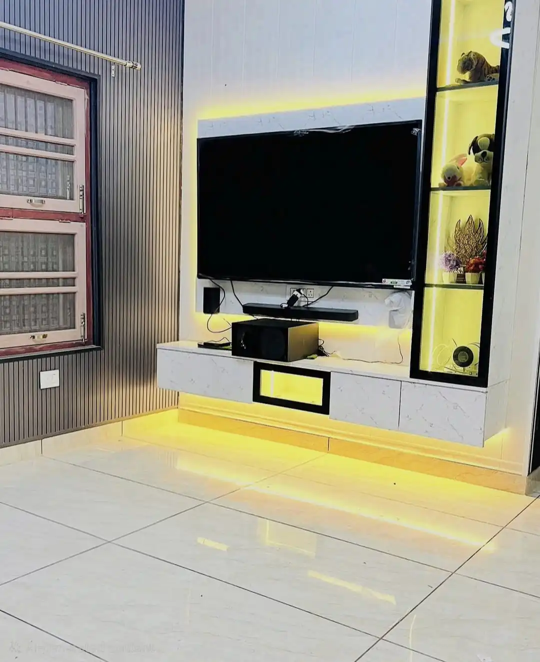 Bedroom POP ceiling design installation in Indira Nagar Lucknow