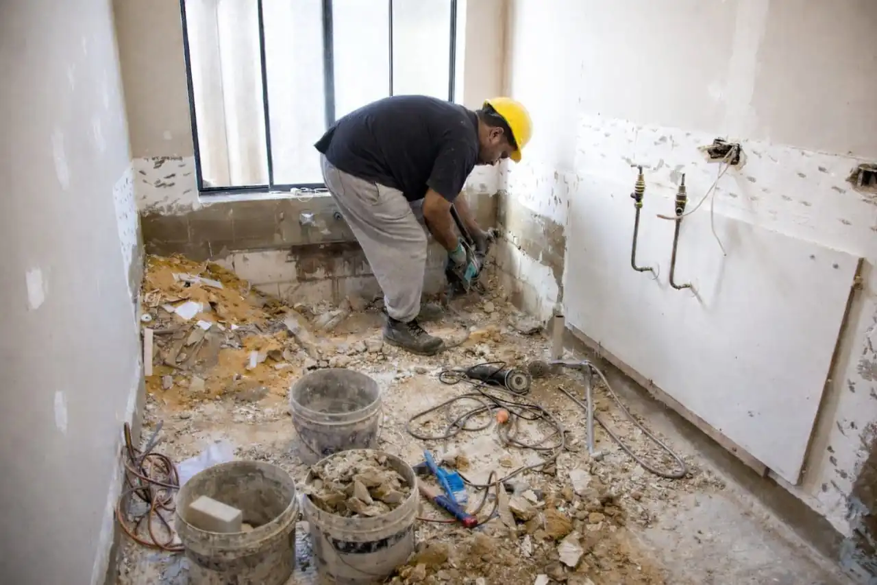 Bathroom renovation service in Lucknow with modern tiles and fittings