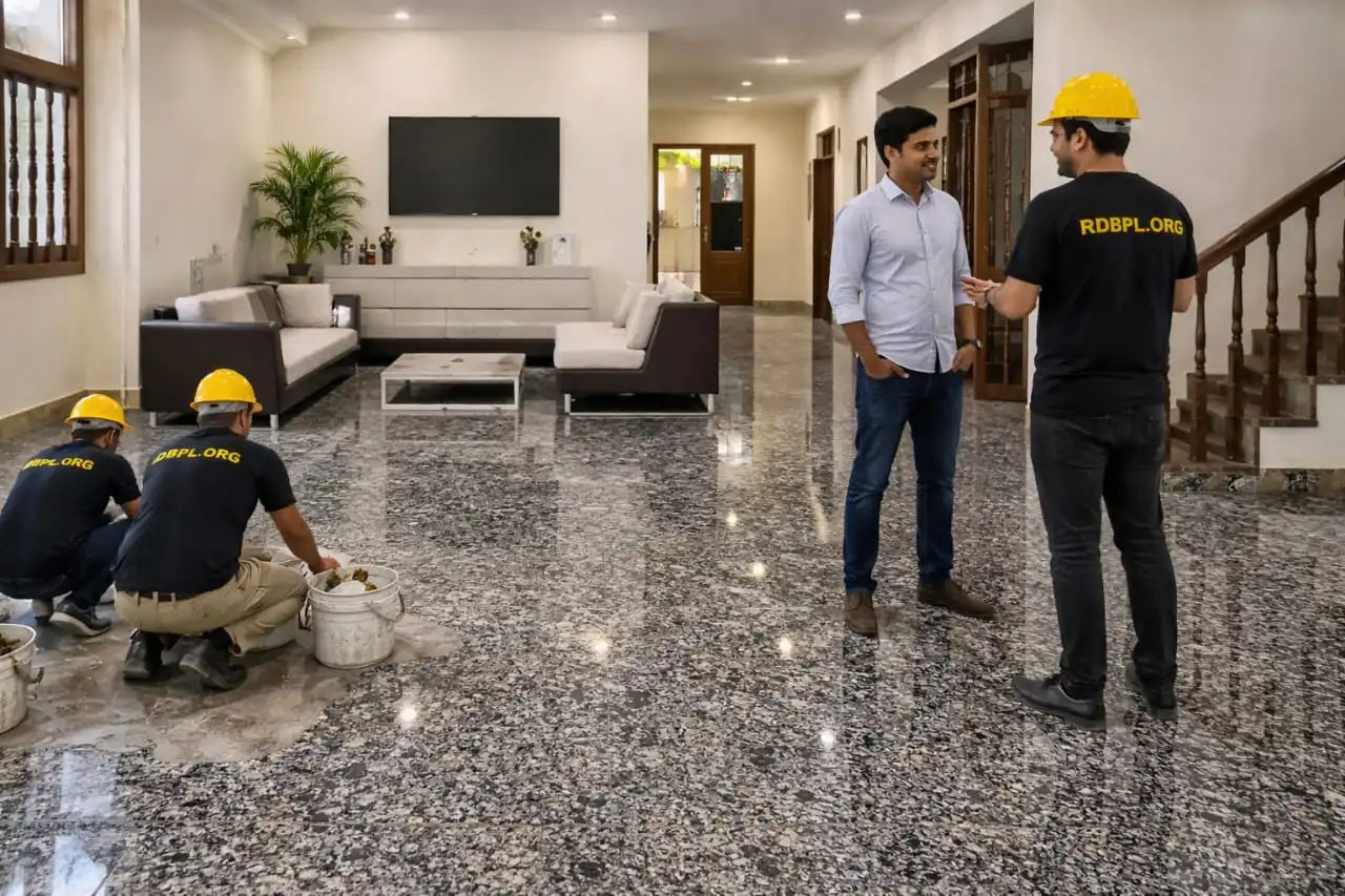 Vitrified tiles flooring installation service in Lucknow for residential interiors