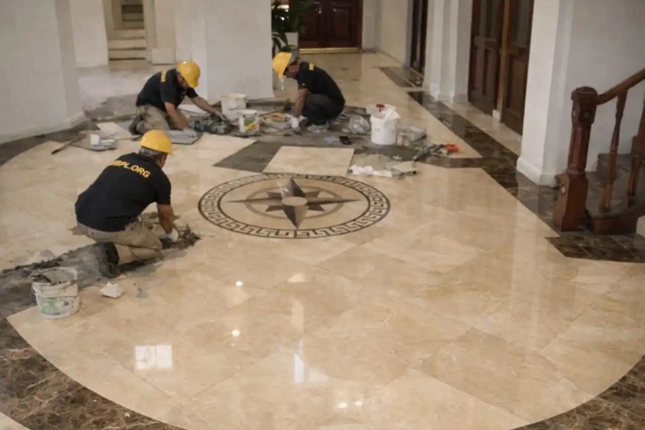 Ceramic tiles flooring installation service in Lucknow for homes and kitchens