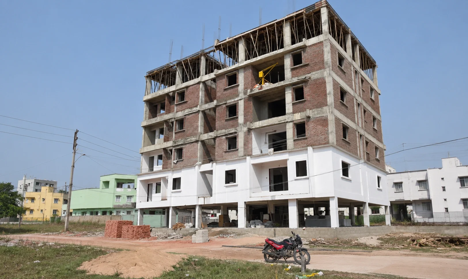 flat before construction in Lucknow
