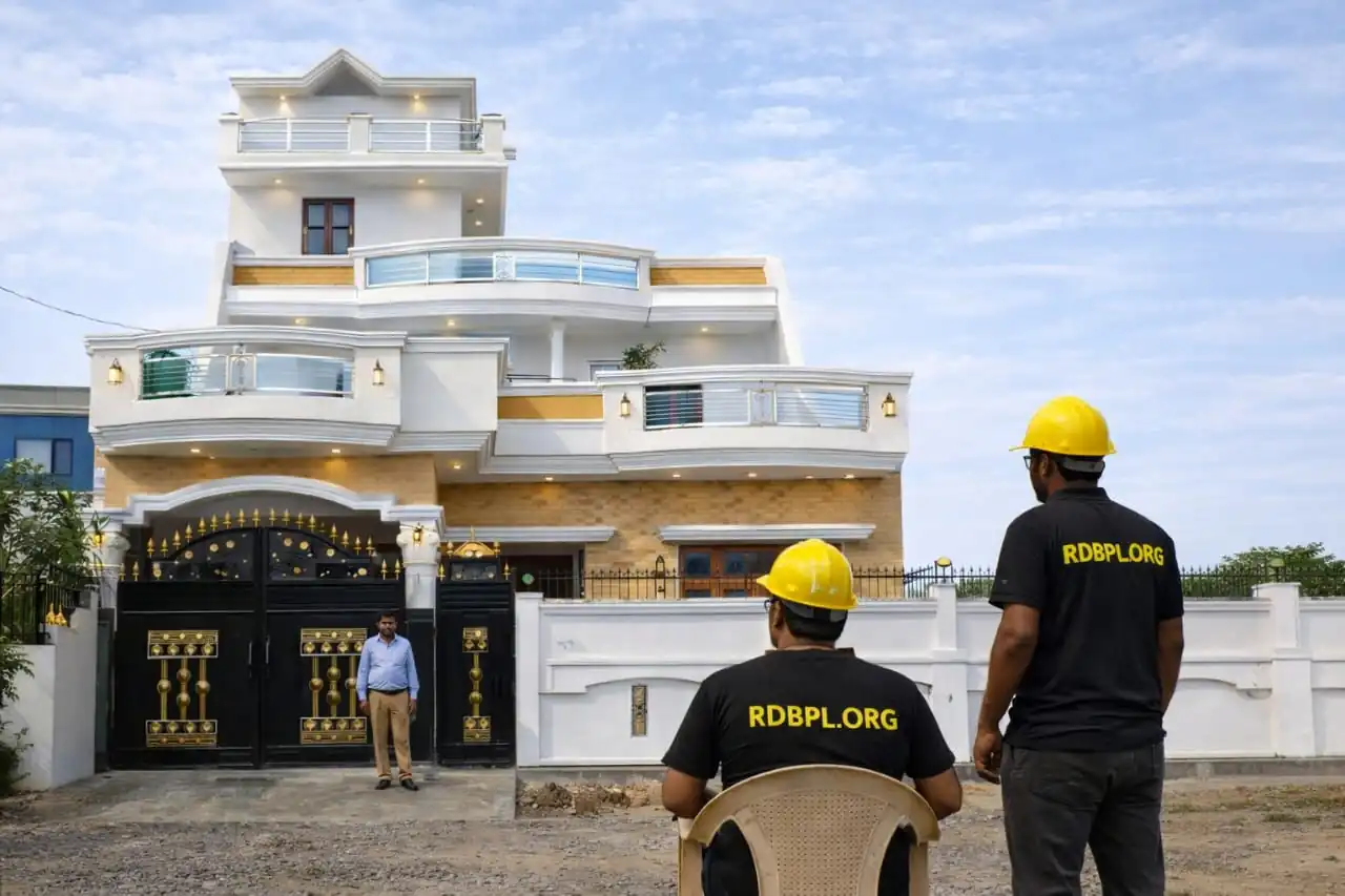 Duplex villa construction service in Lucknow with modern layout design