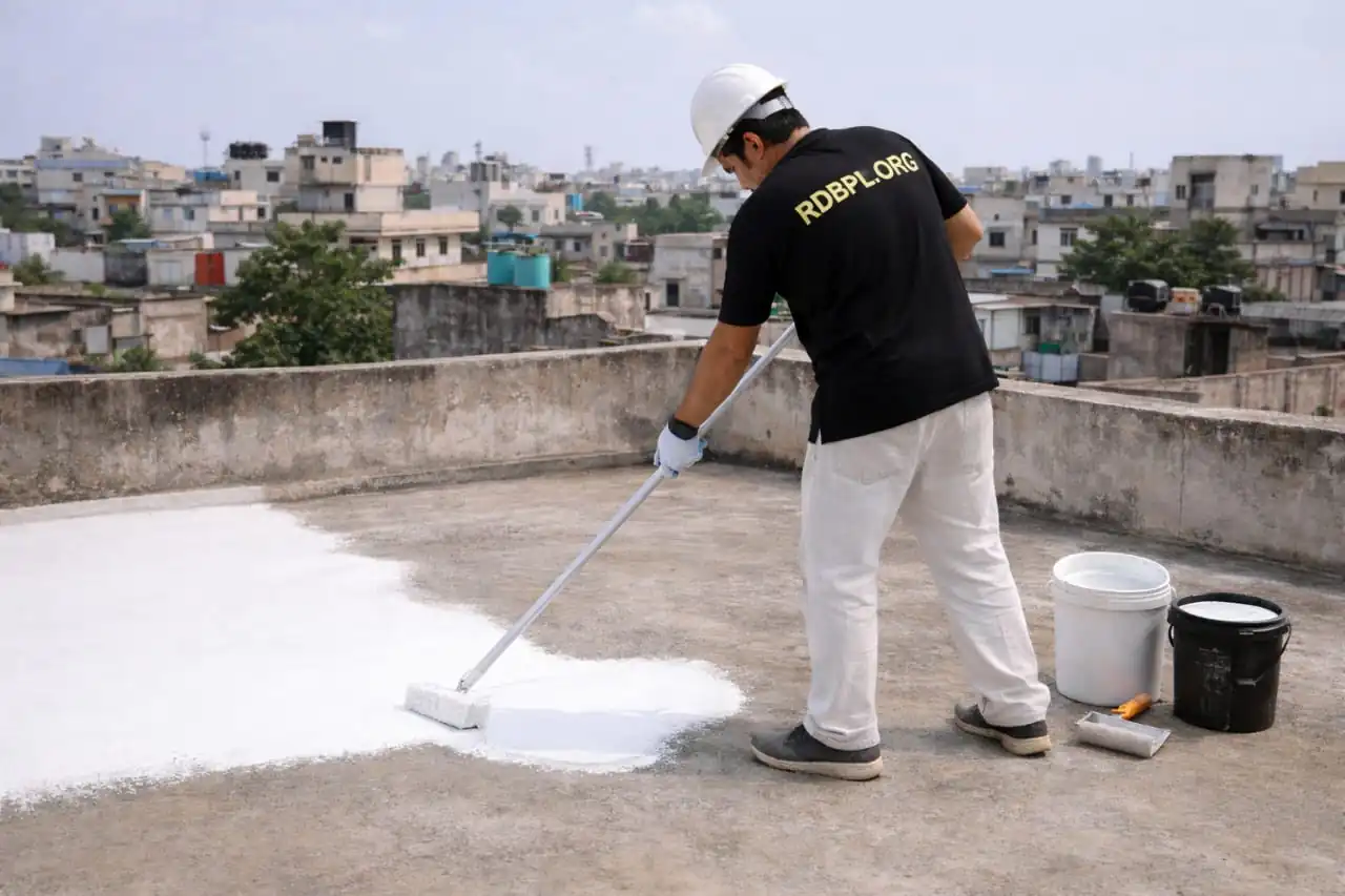 Terrace waterproofing service in Lucknow for rainwater leakage protection